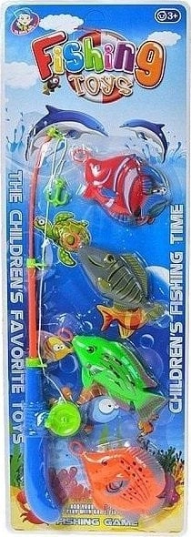 Fish with a fishing rod 55x19cm