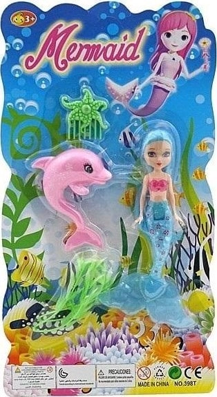 Mermaid doll with accessories  mini 7cm