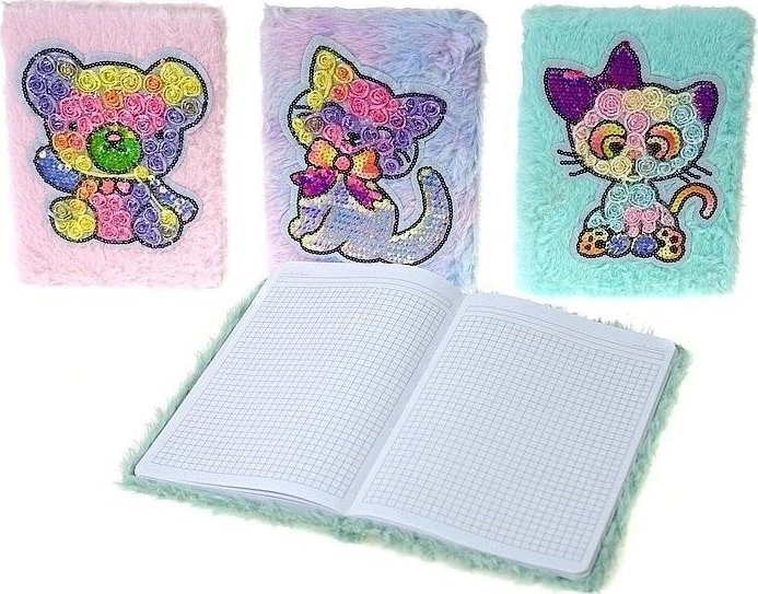 A5 notebook in a MIX plush