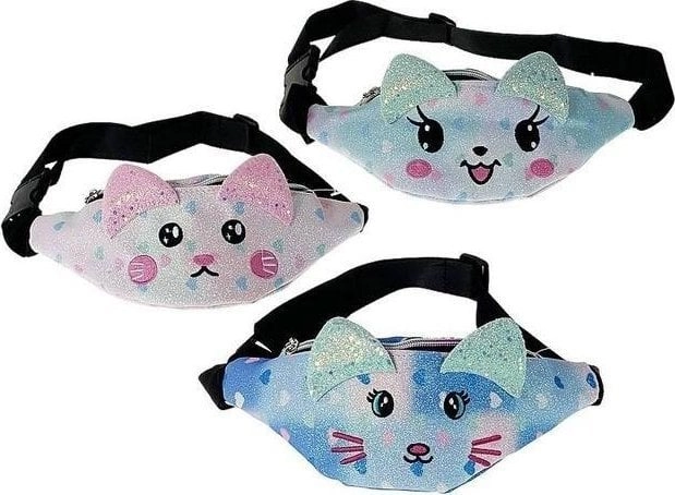 Waist bag with a cat motif