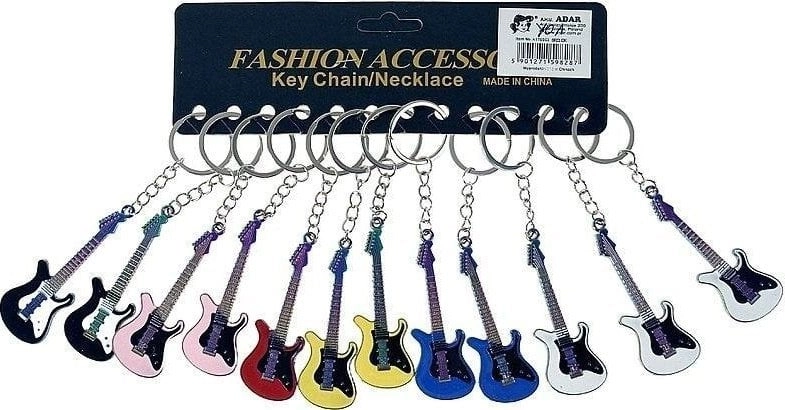 METAL KEYRING GUITAR 8CM A 12