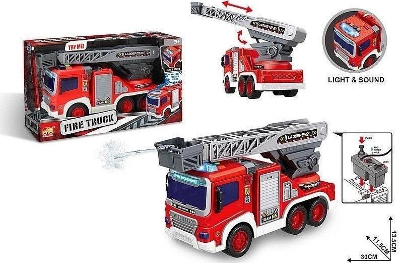 Fire brigade car 1:16 light sound
