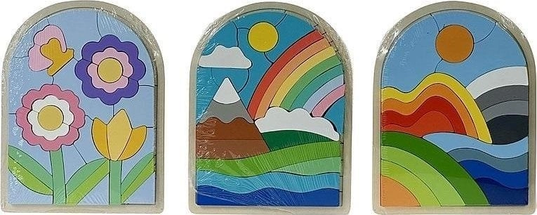 MIX wooden puzzle 5901271609143