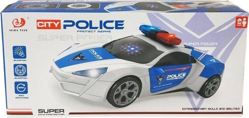 Police car with light and sound