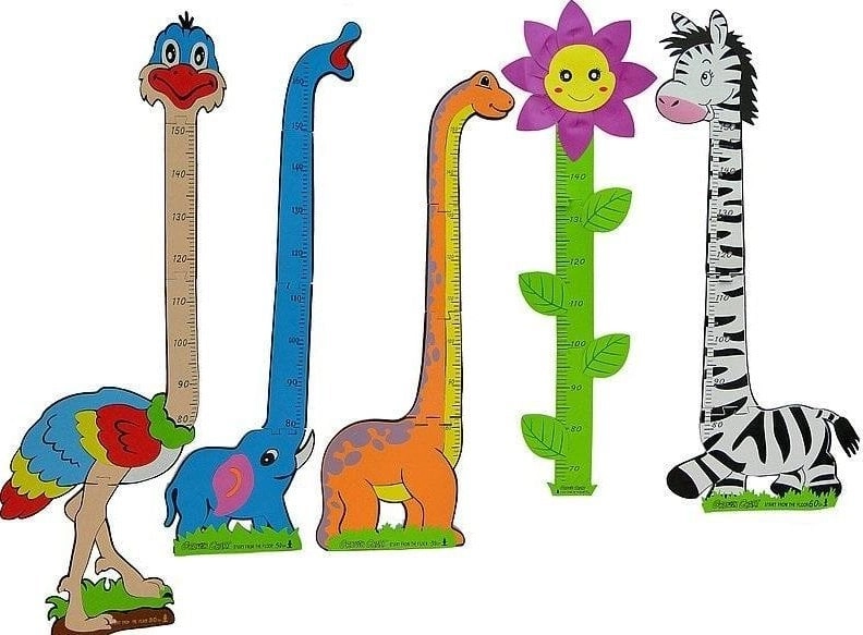 Height chart up to 150 cm