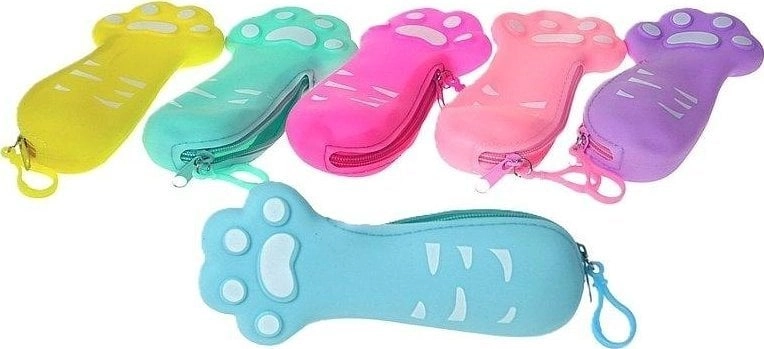 Silicone cat paw pencil case 5906245373143