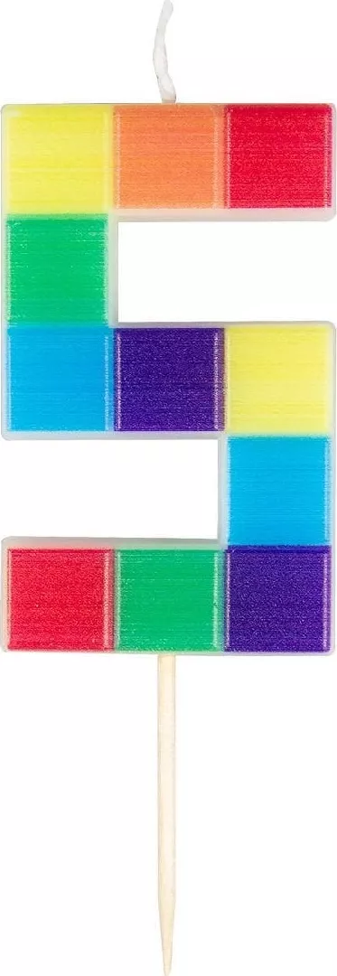 Adikbal Number candle blocks no. 5
