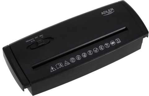 Adler Paper Shredder  AD 1040  Juodas
