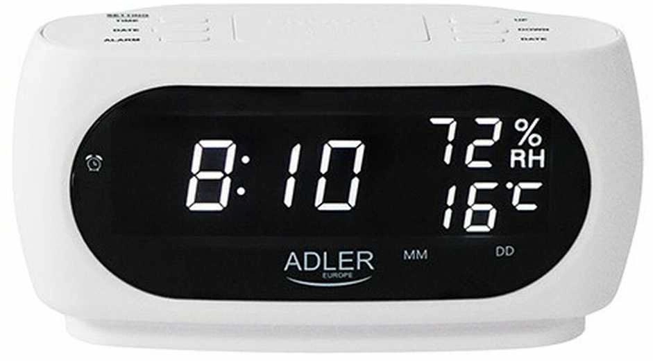 Adler LED clock with thermometer AD