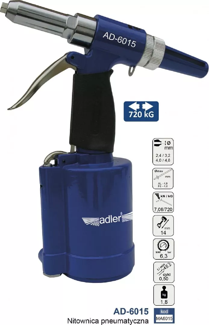 Adler ADLER PNEUMATIC RIVETER MA6015 MA6015