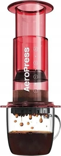 Coffee Maker AeroPress Clear - red