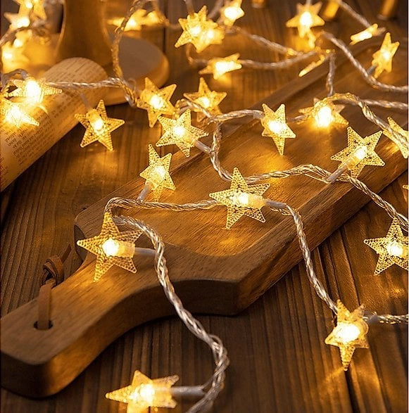 Snowflake/star LED Christmas tree lights -