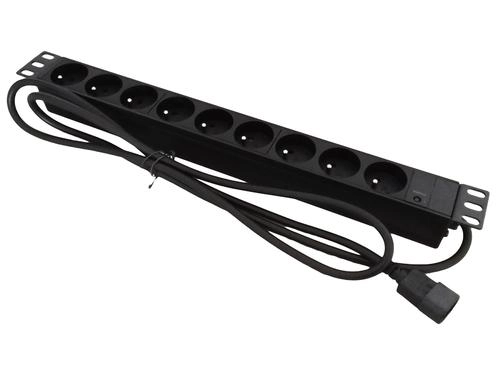 Listwa zasilająca 19``- 9x230V - wtyk