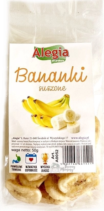 ALEGIA Dried bananas - treat for