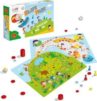 Board game.Skate park bike trip