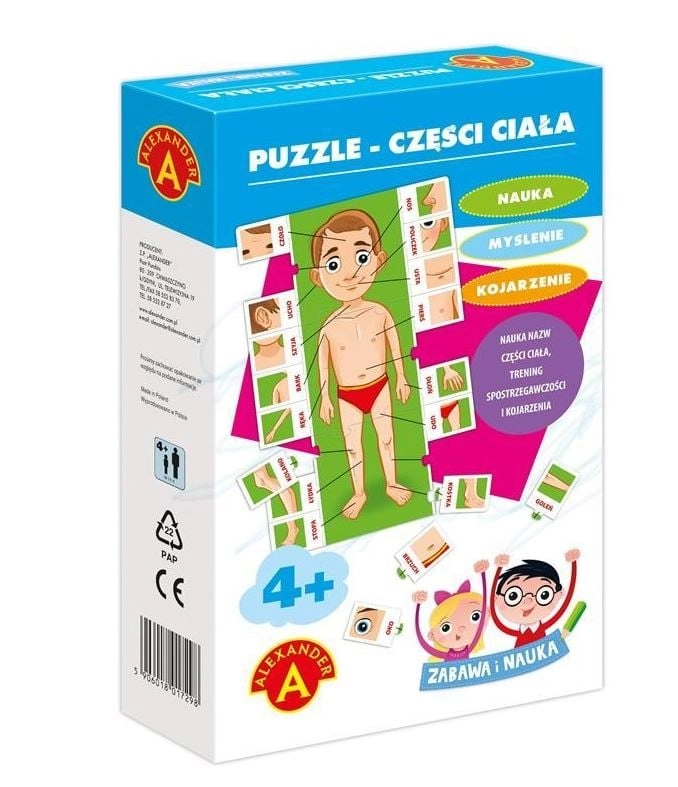 Body parts puzzle - fun and