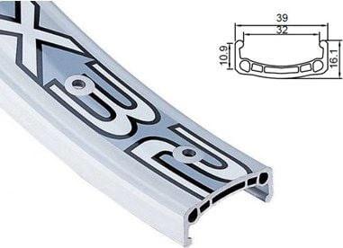 Alexrims Obręcz extreme DX32 bok CNC