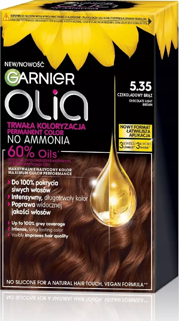 Alkotest GARNIER_Olia hair dye 5.35
