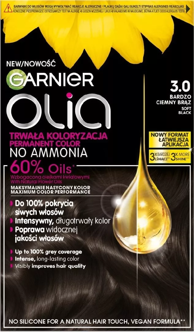 Alkotest GARNIER_Olia hair dye 3.0