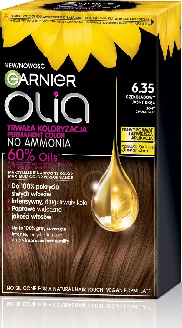 Alkotest GARNIER_Olia hair dye 6.35