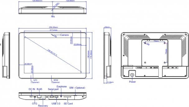 ALLNET meeting room RGB LED tablet