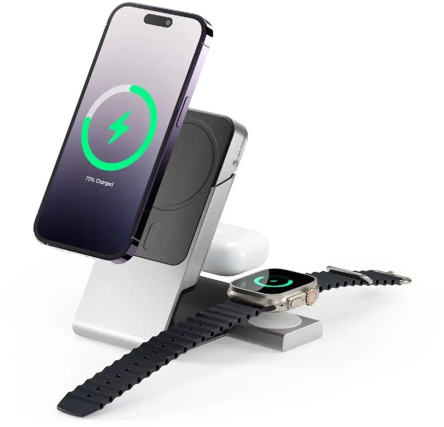 Matrix+ MagSafe Charger  Power Bank  White