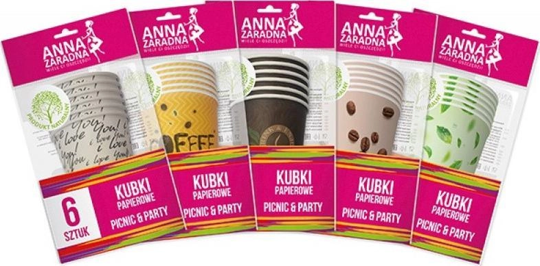 Anna Zaradna Kubki papierowe 200 ml