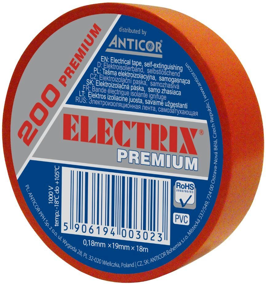 Anticor Taśma elektroizolacyjna ELECTRIX 200 PREMIUM