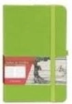 Notebook A6 Checkered Art Nouveau Green