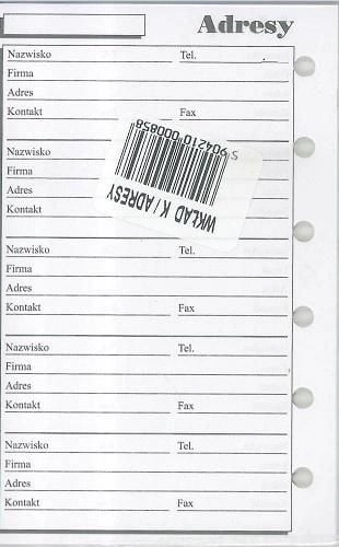Antra Wkład do organizera K Adresy