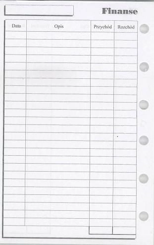 Antra Wkład do organizera K Finanse