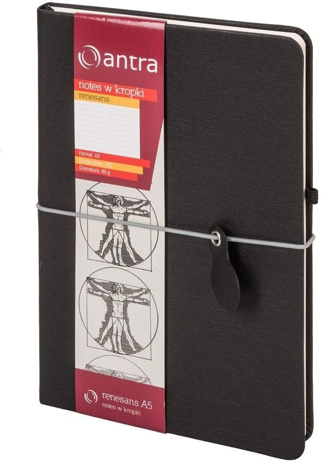 Antra Notes A5 Dots Renaissance Black