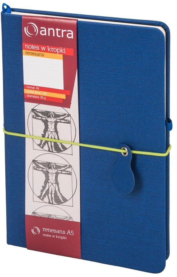 Antra Notes A5 Dots Renaissance Navy