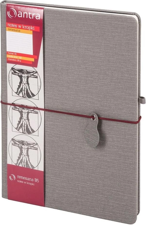 Antra Notes B5 Dots Renaissance Gray