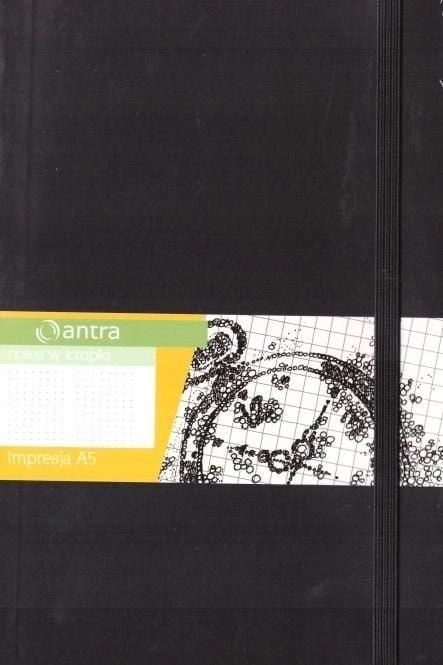 Antra Notebook A5 Dots Impresja Black