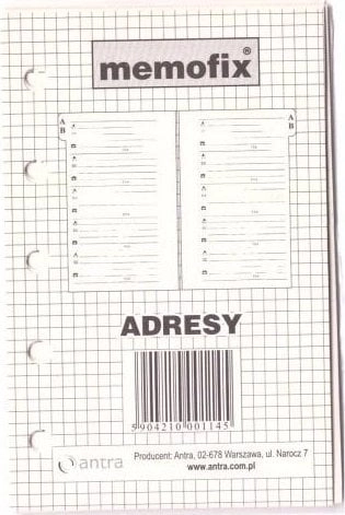 Antra Wkład do organizera MEM/M Adresy