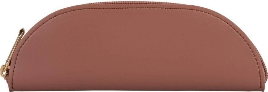 Moon pencil case with brown zipper