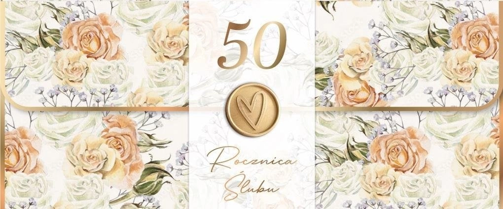 WEDDING ANNIVERSARY CARD 100X240 WITH KOP