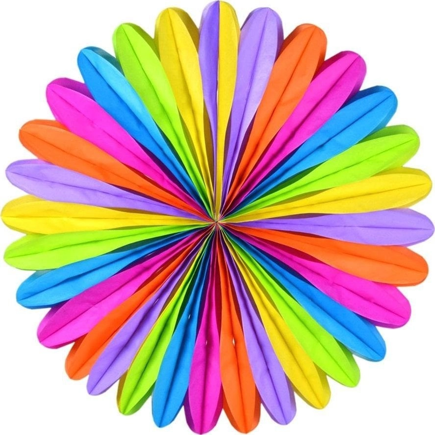 Rainbow multicolored rosette 5902934207782
