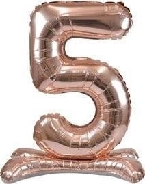 Standing foil balloon  rose gold  5
