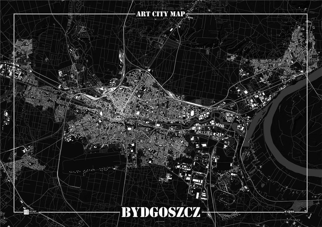Art-Map Decorative poster - Bydgoszcz 376106