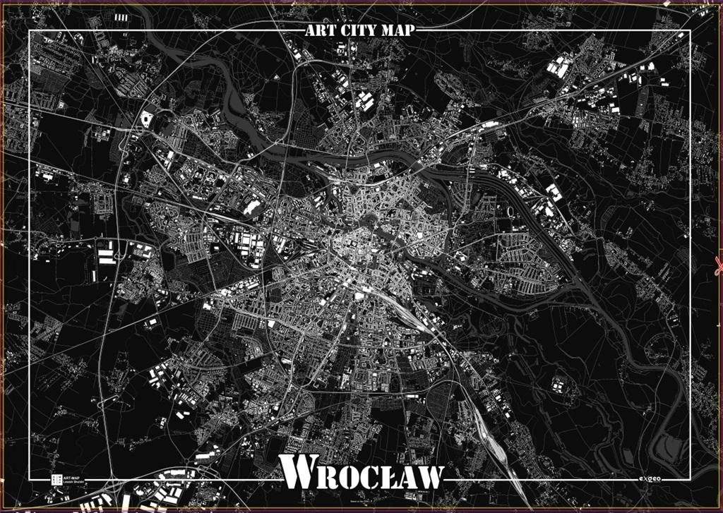 Art-Map Decorative poster - Wrocław 395503