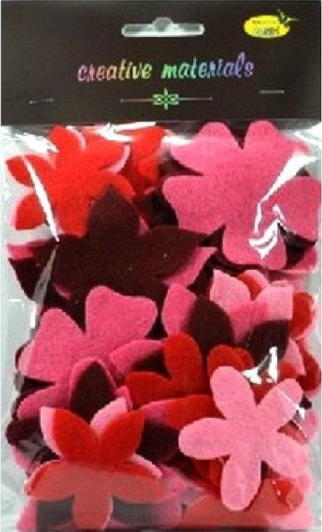 Felt flowers  red and roses  60