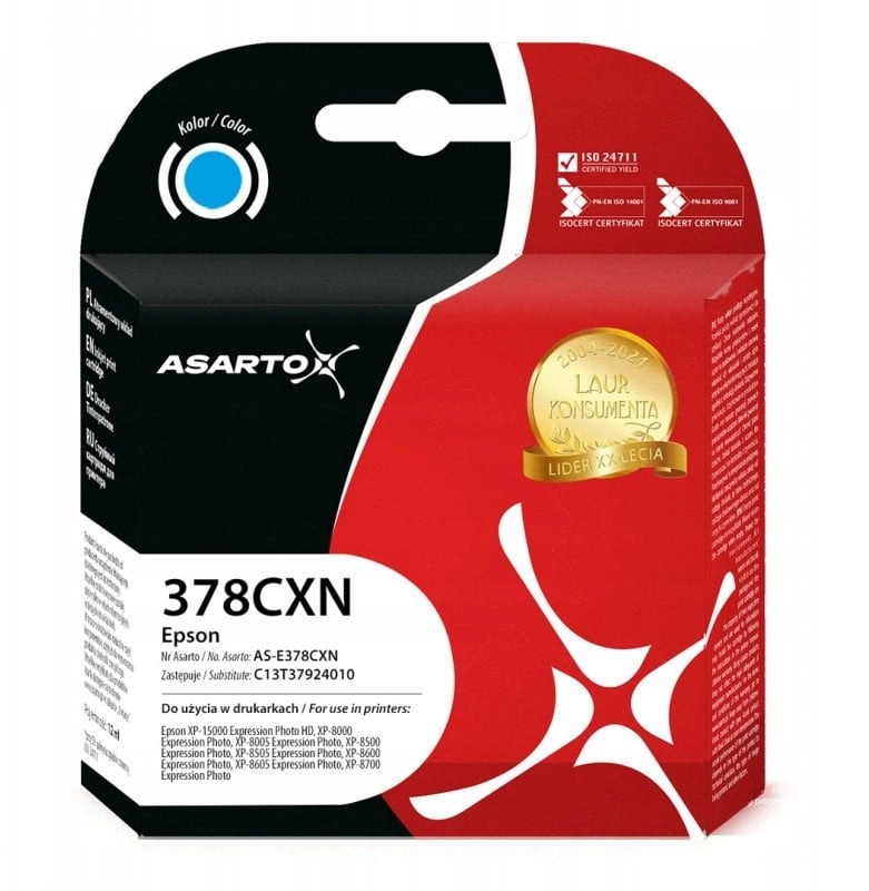Asarto ink for Epson 378XL  C13T37924010