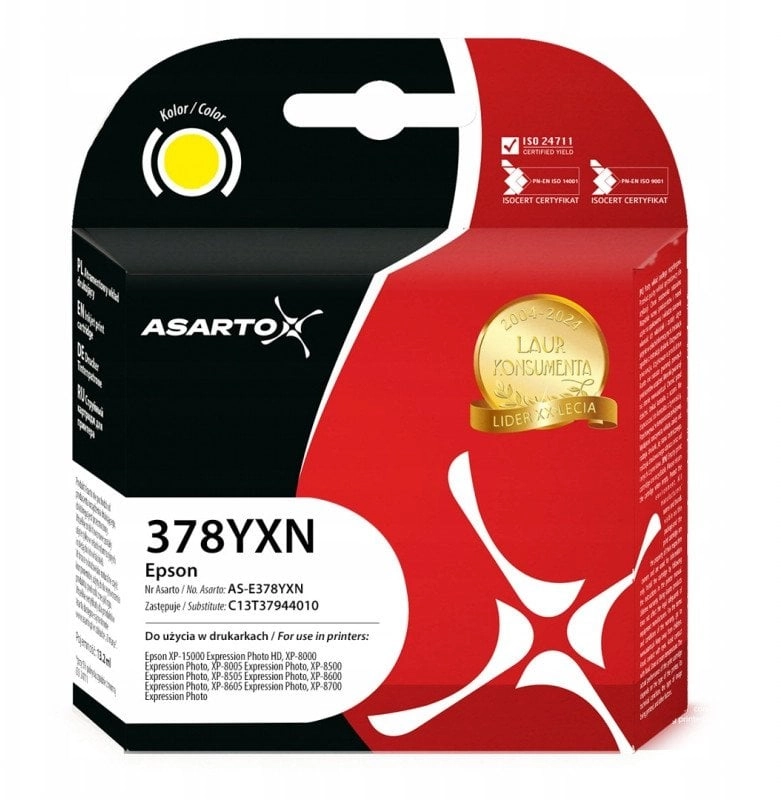 Asarto ink for Epson 378XL  C13T37944010