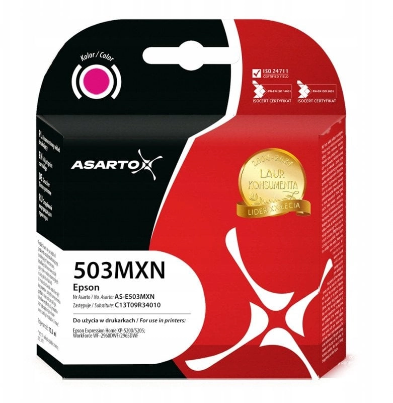 Asarto ink for Epson 503MXN  C13T09R34010