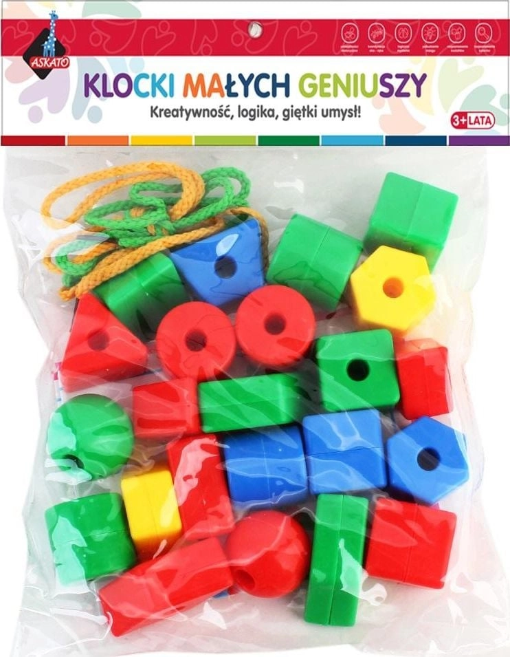 Askato Geometric blocks 22 pieces in