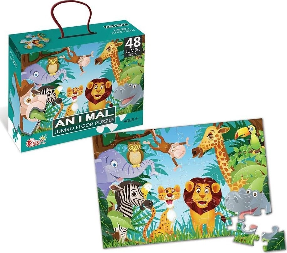 Puzzle 48 Jumbo dżungla 6901440125282