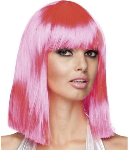 Aster Wig adult costumes Dance Pink