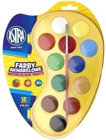 Watercolor paints  palette fi 30mm  12